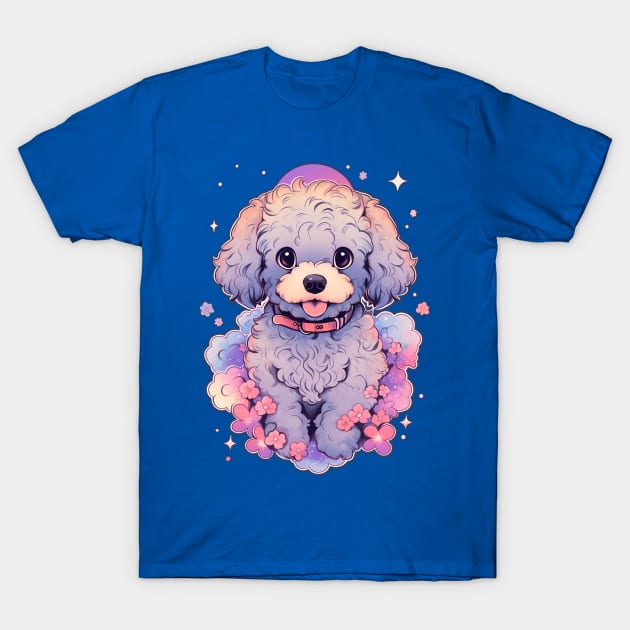 Cavapoo Pastel Goth Dog T-Shirt by Psitta